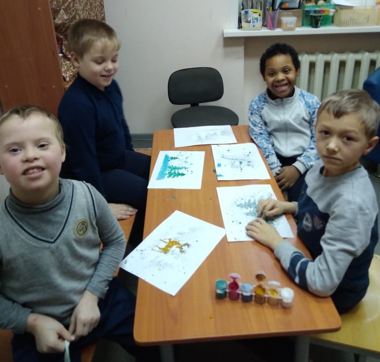 Занятие на тему зимы в ГБУ РЦ г.Тверь